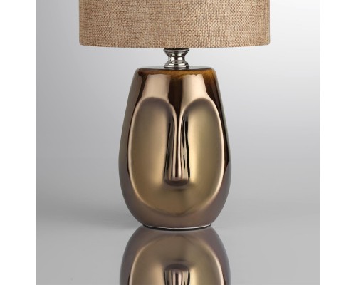 8150/1T MODERNI LN25 000 бронза/бежевый, керамика/текстиль Настольная лампа Е27 1*60W 220V AKIVI