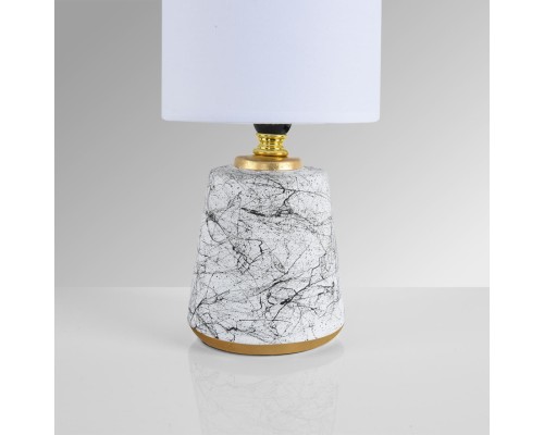 8169/1T COUNTY LN25 000 белый/серый керамика/текстиль Настольная лампа E14 1*40W 220V GIATA