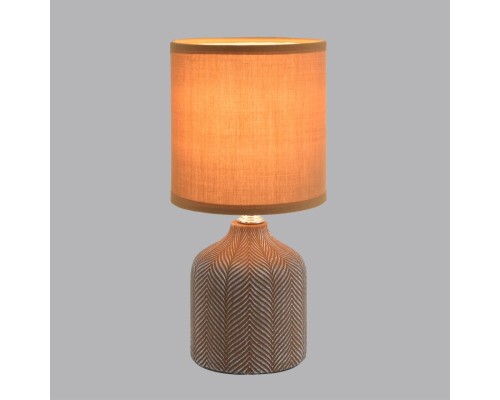 8175/1T COUNTY LN25 000 коричневый, керамика/текстиль Настольная лампа E14 1*40W 220V ININA