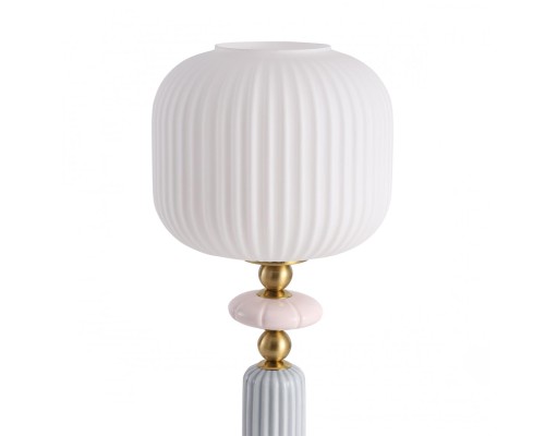 8334/1T MODERNI LN26 32 бронза/белый, металл/керамика/стекло Настольная лампа E27 40W 220V ALEGRA