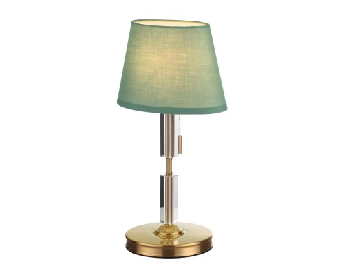 4887/1T MODERN ODL_EX22 53 бронзовый/зеленый/абажур ткань Настольная лампа E27 1*60W LONDON