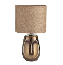 8150/1T MODERNI LN25 000 бронза/бежевый, керамика/текстиль Настольная лампа Е27 1*60W 220V AKIVI