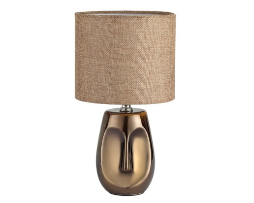 8150/1T MODERNI LN25 000 бронза/бежевый, керамика/текстиль Настольная лампа Е27 1*60W 220V AKIVI