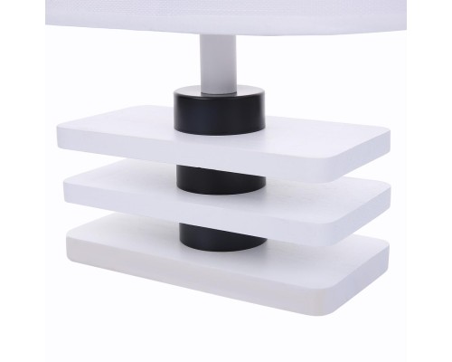 8206/1T COUNTY LN25 белый, дерево/текстиль Настольная лампа E27 1*60W 220V MADERANA