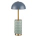 5452/5TLA L-VISION ODL_EX26 светлая бронза/синий/зеленый/металл/керамика Настольная лампа беспроводная LED*5W 3000K LULU