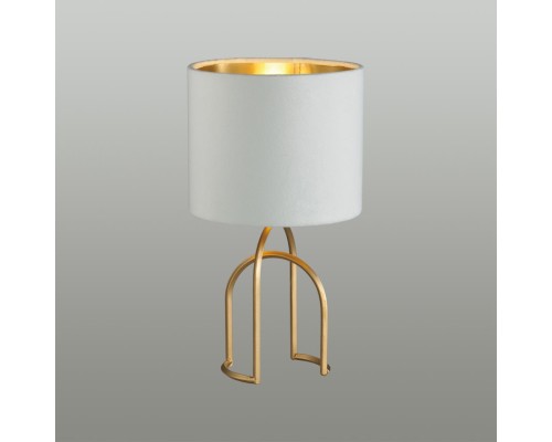 5660/1T MODERNI LN23 122 матовое золото, белый Настольная лампа E14 40W 220V STACY