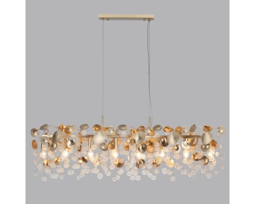 5104/8A CLASSIC ODL26 633 металл/стекло Люстра горизонтальная E14 8*40W 220В IP20 COINS