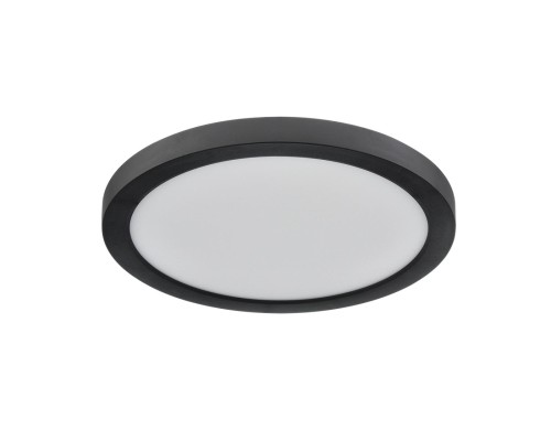 7788/18L MITRA LED SN 537 Светильник пластик/белый/черный LED 18Вт 3000/4000/6500К D225 IP44 CCT/датчик движения NEBULA BLACK