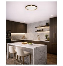 7667/ELN COLOR SN 132 Светильник пластик/черн/золот LED 76Вт 3000/4000/6000К D505 IP43 CCT FAVEMO BLACK