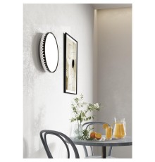 3053/DL PALE SN 023 Светильник пластик/белый/черный LED 48Вт 3000-6300К D385 IP43 пульт ДУ DORTA