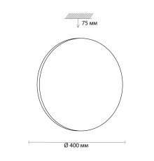 3017/DLN PALE SN 218 Светильник пластик/белый LED 48Вт 3000/4000/6000К D400 IP43 CCT SIMPLE