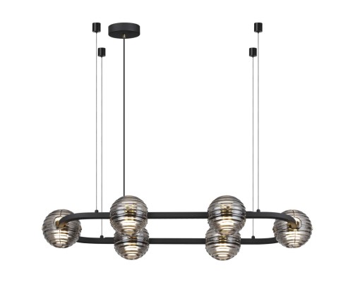 5041/60LA L-VISION ODL24 531 черн./золото/дымчатый/металл/стеко Люстра LED 60W 4000К 1526Лм TRONI