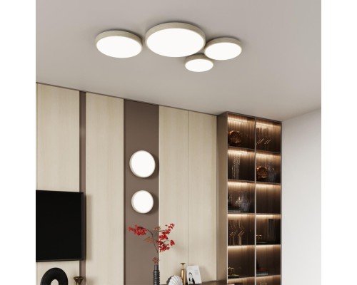 7628/CL PALE SN 000 Светильник пластик/белый/беленый под дерево LED 30Вт 4000К D340 IP43 LOSTA