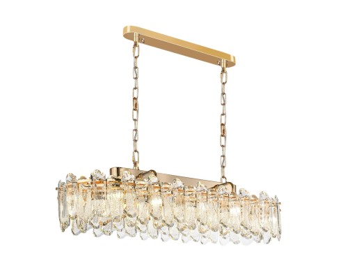 5069/12 HALL ODL24 503 золото/прозрачный/металл/хрусталь Люстра E14 12*40W BULLON