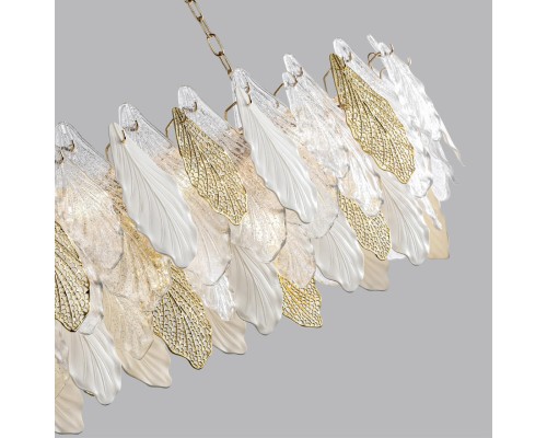 5052/14 HALL ODL24 507 золото/белый/прозрачный/металл/стекло/фарфор/металл Люстра E14 14*40W LACE