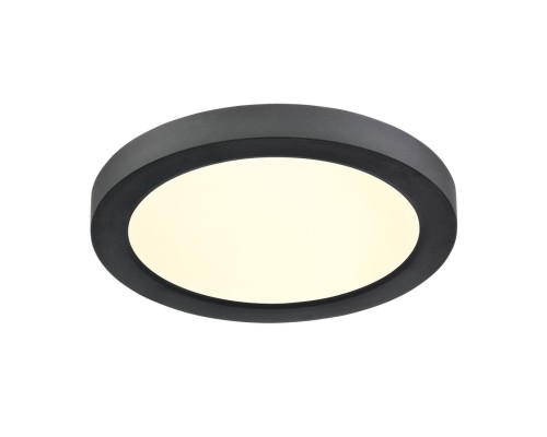 7788/12L MITRA LED SN 537 Светильник пластик/белый/черный LED 12Вт 3000/4000/6500К D170 IP44 CCT/датчик движения NEBULA BLACK