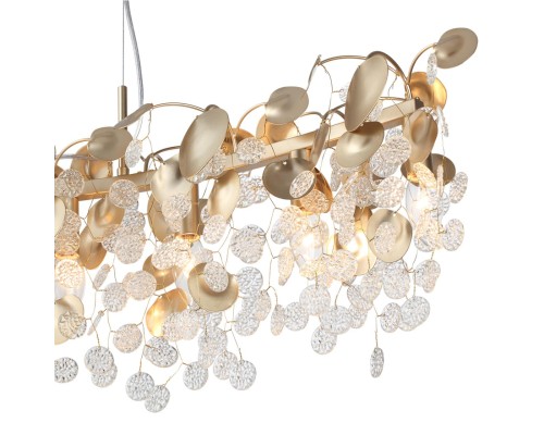 5104/8A CLASSIC ODL26 633 металл/стекло Люстра горизонтальная E14 8*40W 220В IP20 COINS