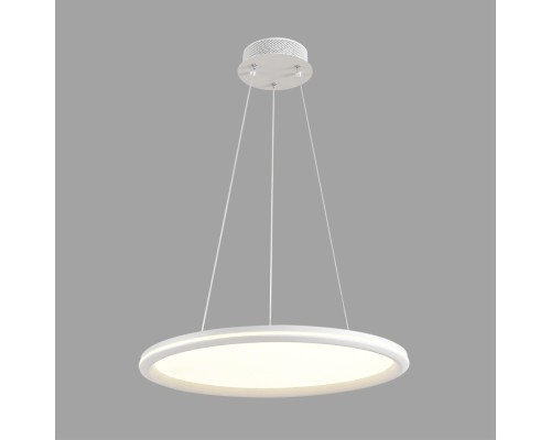 8380/45L LEDIO LN белый, металл/акрил Умная люстра подвесная с ПДУ и голосовым управлением LED 45W 3000-6500К 220V ALIS SMART