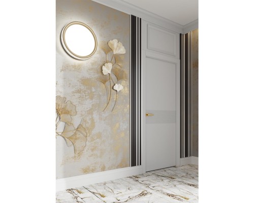 3054/DL PALE SN 000 Светильник пластик/белый/золотистый LED 48Вт 3000-6300K D395 IP43 пульт ДУ SHINY