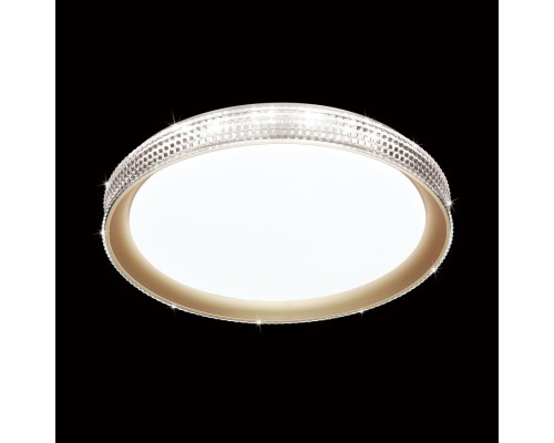 3054/DL PALE SN 000 Светильник пластик/белый/золотистый LED 48Вт 3000-6300K D395 IP43 пульт ДУ SHINY