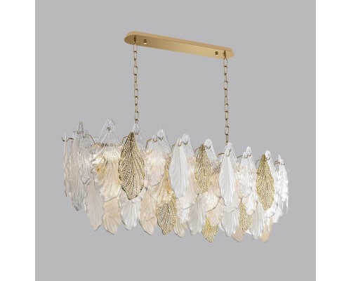 5052/14 HALL ODL24 507 золото/белый/прозрачный/металл/стекло/фарфор/металл Люстра E14 14*40W LACE