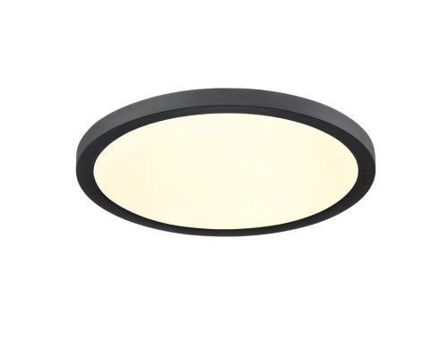 7788/24L MITRA LED SN 537 Светильник пластик/белый/черный LED 24Вт 3000/4000/6500К D300 IP44 CCT/датчик движения NEBULA BLACK