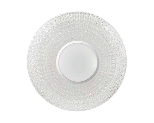 2048/EL PALE SN 000 Светильник пластик/белый/прозрачный/хром LED 72Вт 3000-6300K D510 IP43 пульт ДУ VISMA