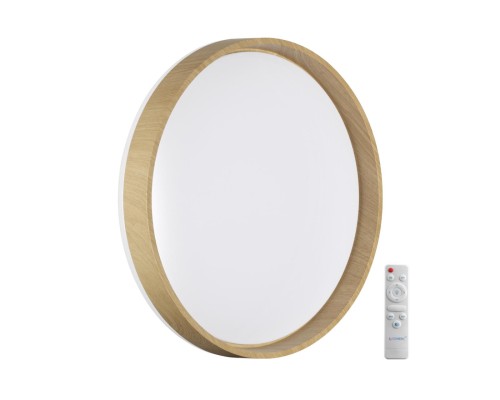 7684/EL BASICA SN 000 Светильник пластик/кор под дер LED 70Вт 3000-6000K D490 IP43 пульт ДУ GARI WOOD