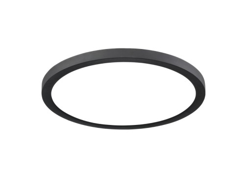 7788/24L MITRA LED SN 537 Светильник пластик/белый/черный LED 24Вт 3000/4000/6500К D300 IP44 CCT/датчик движения NEBULA BLACK