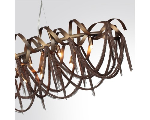 5066/10 HALL ODL24 397 античн.бронза/коричневый/металл/металл Люстра G9 10*40W CHAINY