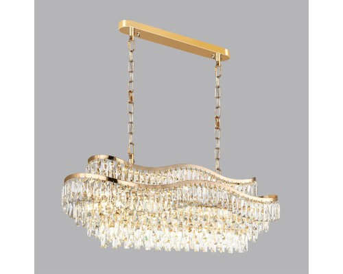 5073/15 HALL (В 2-Х КОРОБКАХ) ODL24 505 золото/прозрачный/металл/хрусталь Люстра E14 15*40W WAYTA