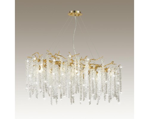 5005/12 HALL ODL23 487 золотой/прозрачный металл/хрусталь Люстра G9 12*40W BANCHE