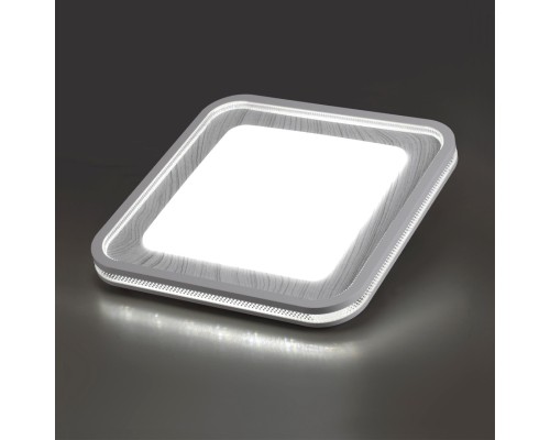7682/EL COLOR SN 164 Светильник пластик/сер под дер LED 70Вт 3000-6000K 507х507 IP43 пульт ДУ MAVI WOOD