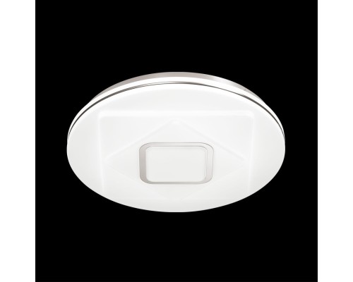 3037/DL COLOR SN 000 Светильник пластик/белый/хром LED 48Вт 3000-6500K D380 IP43 пульт ДУ/RGB/LampSmart COVA