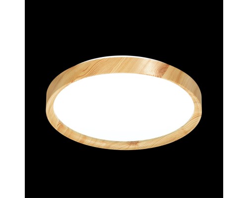 3019/DL TAN SN 175 Светильник пластик/под дер. LED 48Вт 3000-6300 D390 IP43 пульт ДУ/ LampSmart WOODI