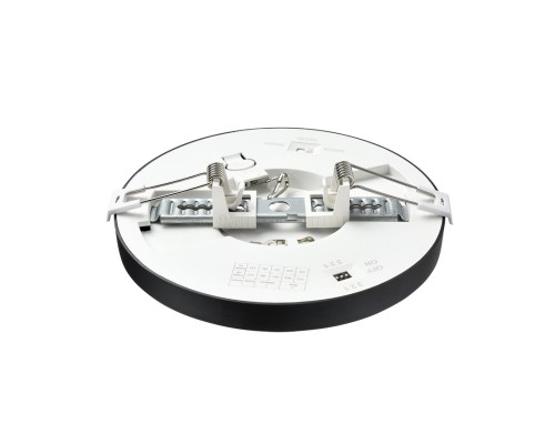 7788/12L MITRA LED SN 537 Светильник пластик/белый/черный LED 12Вт 3000/4000/6500К D170 IP44 CCT/датчик движения NEBULA BLACK