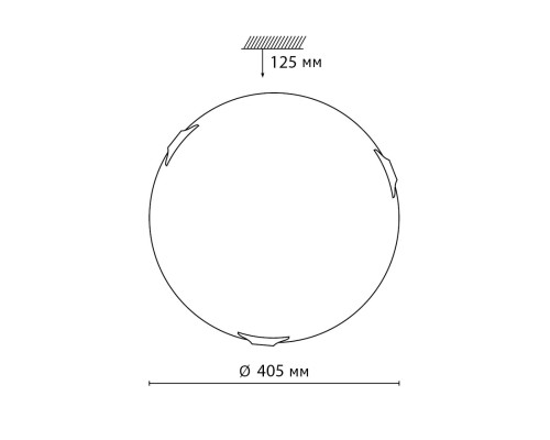 7601/DL SNOK SN 000 Светильник стекло/белое/хром LED 48Вт 4000K D405 IP20 LUFE