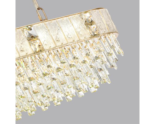 5070/14 HALL (В 2-Х КОРОБКАХ) ODL24 499 золото/прозрачный/матовый/металл/хрусталь/стекло Люстра E14 14*40W FIESTA