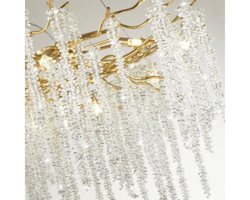 5005/12 HALL ODL23 487 золотой/прозрачный металл/хрусталь Люстра G9 12*40W BANCHE