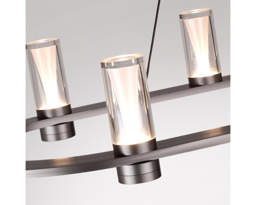 7143/65L HIGHTECH ODL26 513 светильник темный никель/акрилл/металл IP20 LED 69W 3830Лм 3000K 180° 220V DEFANCE