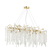 5005/12 HALL ODL23 487 золотой/прозрачный металл/хрусталь Люстра G9 12*40W BANCHE