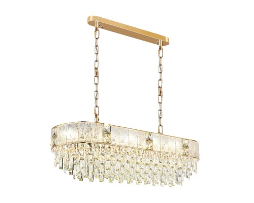 5070/14 HALL (В 2-Х КОРОБКАХ) ODL24 499 золото/прозрачный/матовый/металл/хрусталь/стекло Люстра E14 14*40W FIESTA