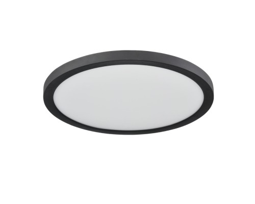 7788/24L MITRA LED SN 537 Светильник пластик/белый/черный LED 24Вт 3000/4000/6500К D300 IP44 CCT/датчик движения NEBULA BLACK