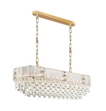 5070/14 HALL (В 2-Х КОРОБКАХ) ODL24 499 золото/прозрачный/матовый/металл/хрусталь/стекло Люстра E14 14*40W FIESTA