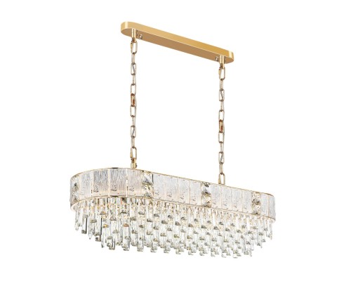 5070/14 HALL (В 2-Х КОРОБКАХ) ODL24 499 золото/прозрачный/матовый/металл/хрусталь/стекло Люстра E14 14*40W FIESTA