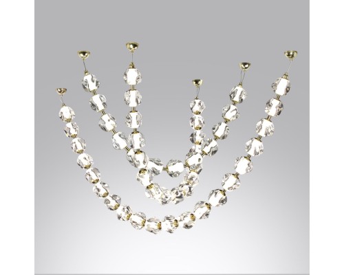 5085/80L L-VISION  золото/прозрачный/металл/акрил Подвес- 