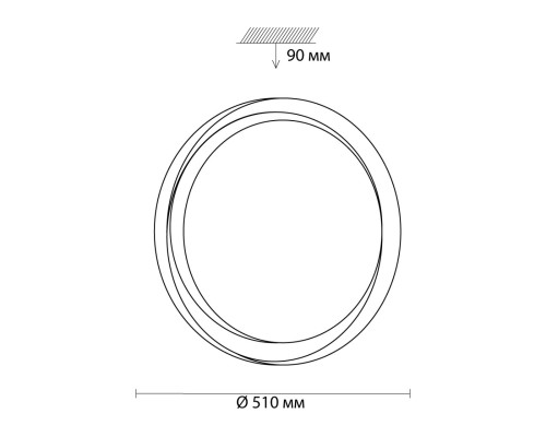 3030/EL TAN SN 000 Светильник пластик/белый LED 72Вт 3000-6500K D510 IP43 пульт ДУ/ LampSmart BIONIC