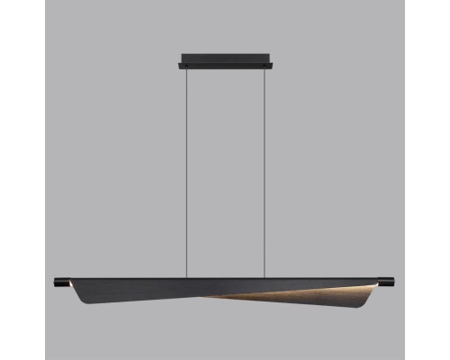 7017/24LA HIGHTECH ODL25 319 Подвесной светильник c сенсорн. выкл (диммер яркости) металл/акрил черн. брашинг IP20 24W CRI 90 3000K 220V LINEA