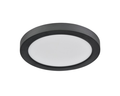 7788/12L MITRA LED SN 537 Светильник пластик/белый/черный LED 12Вт 3000/4000/6500К D170 IP44 CCT/датчик движения NEBULA BLACK