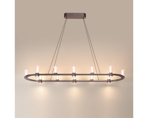 7143/65L HIGHTECH ODL26 513 светильник темный никель/акрилл/металл IP20 LED 69W 3830Лм 3000K 180° 220V DEFANCE